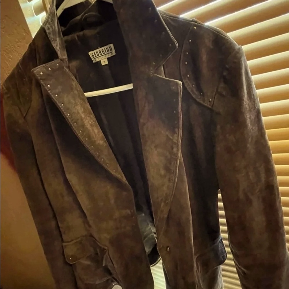 Brown suede vintage GEORGIOU women’s 8